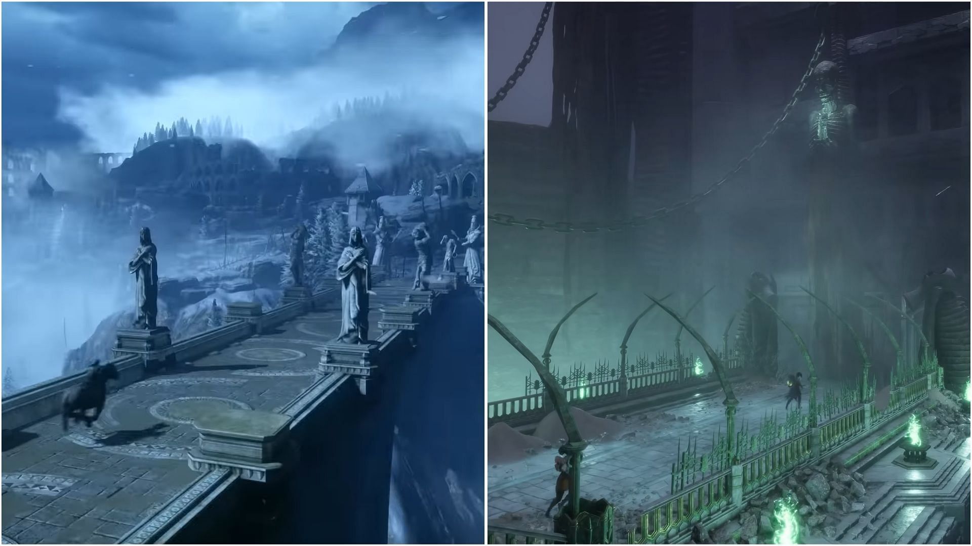 Stills from Dragon Age's setting of Thedas (Images via Youtube/@dragonage)